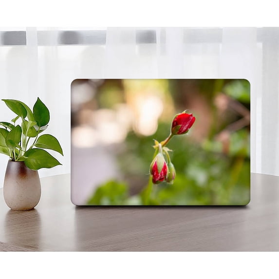 KSK KAISHEK Hard Shell Case for MacBook Pro 14 inchs 2021 2022 2023 A2779 M2 & A2442 M1 + Black Keyboard Cover, Flower 0863