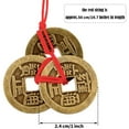 thumbnail image 2 of 16 Sets Fortune Coins, Topboutique Feng Shui Coins, Chinese Lucky Coins with Red String, Good Fortune Coins, Good Luck Ornaments Decorations for Wealth and Success, Chinese Lunar New Year Gift, 2 of 7