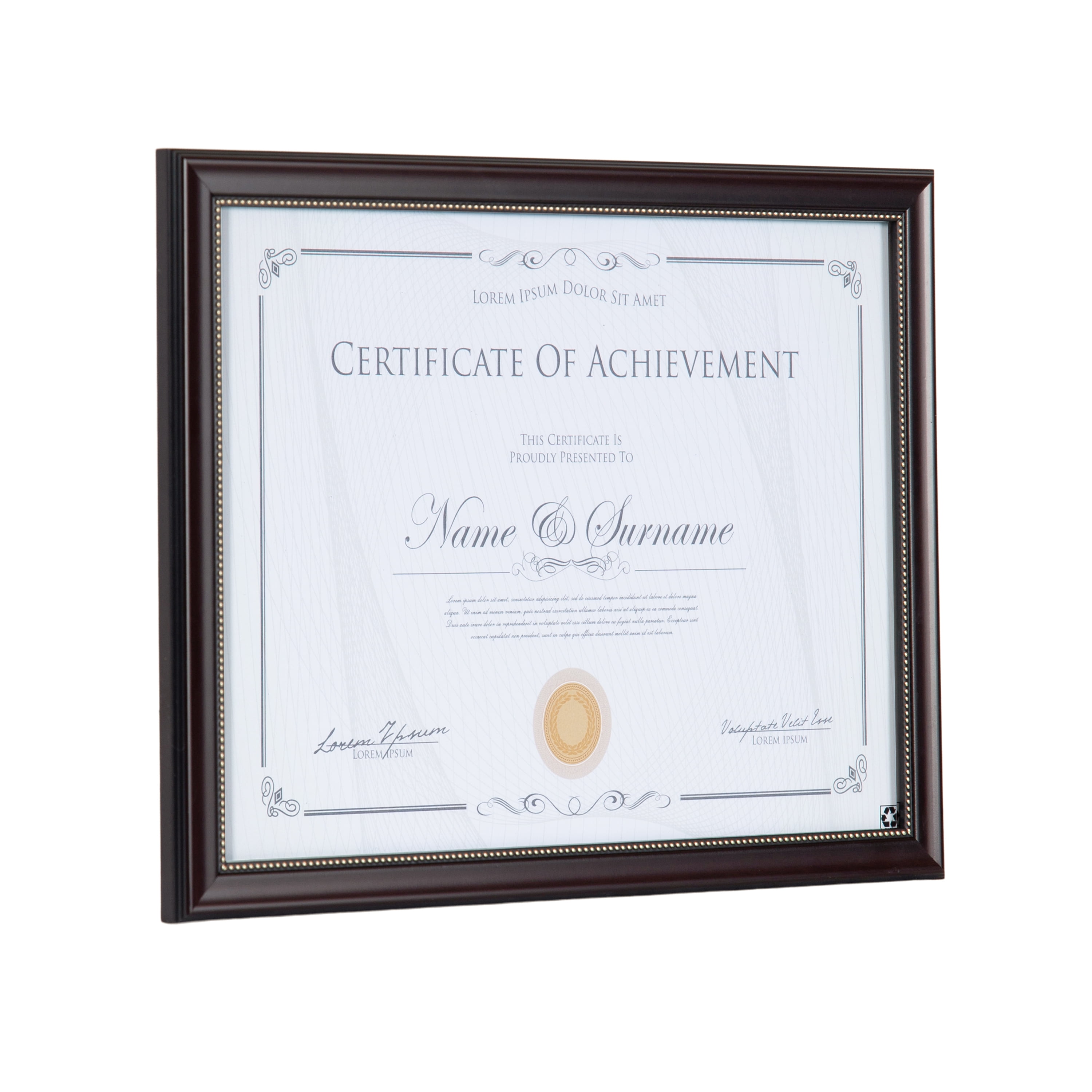 DesignOvation 8.5x11 Mahogany Document Certificate Picture Frame