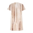 thumbnail image 4 of QLEICOM Women's Summer Casual Tshirt Dresses O Neck Short Sleeve Loose Dress Sundress with Pockets Khaki B L, US Size: 8, 4 of 4