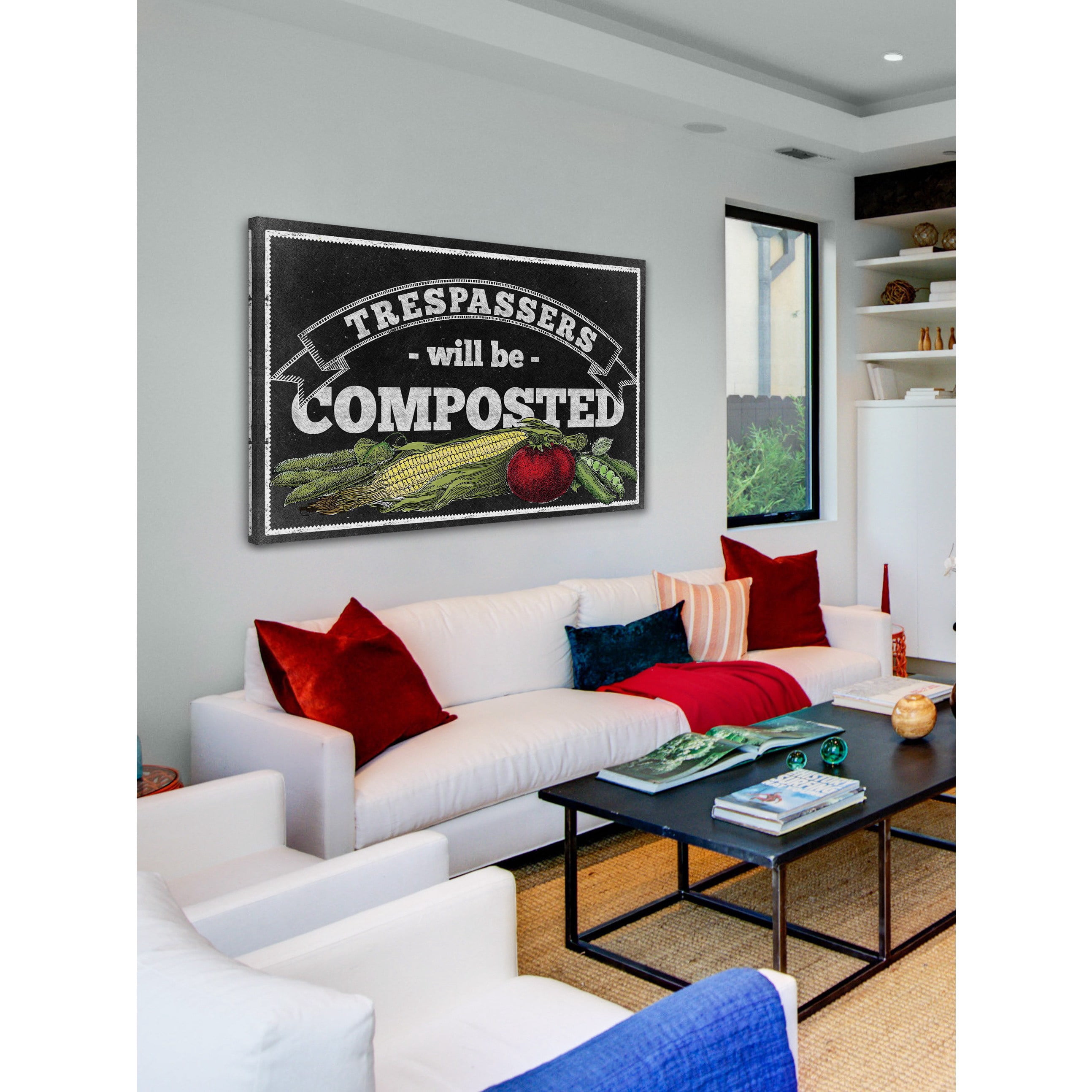 Marmont Hill "Veggies Chalk" Painting Print on Canvas