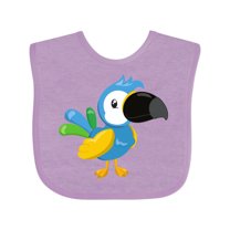 Inktastic Colorful Parrot, Tropical Parrot, Cute Parrot Boys or Girls Baby Bib