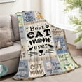 thumbnail image 5 of Cat Mom Gifts for Women, Cat Mom Blankets 50x60 Inch, Cat Lover Gifts for Women, Cat Blanket for Women, Gifts for Cat Lovers for Mothers Day Christmas Thanksigiving, 5 of 6