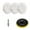 3 inch, variant on Pack of 5 Wool Polishing Pads Buffing Pads Automotive Detailing Pads Paint Enhancement for Car & Motorcycle Maintenance