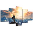 thumbnail image 1 of 5 Cuadros Decorativos Zelda Paisaje Montañas Canvas Listo Para Colgar 150x84cm Jungle Art Impresion Tela Arte, 1 of 7