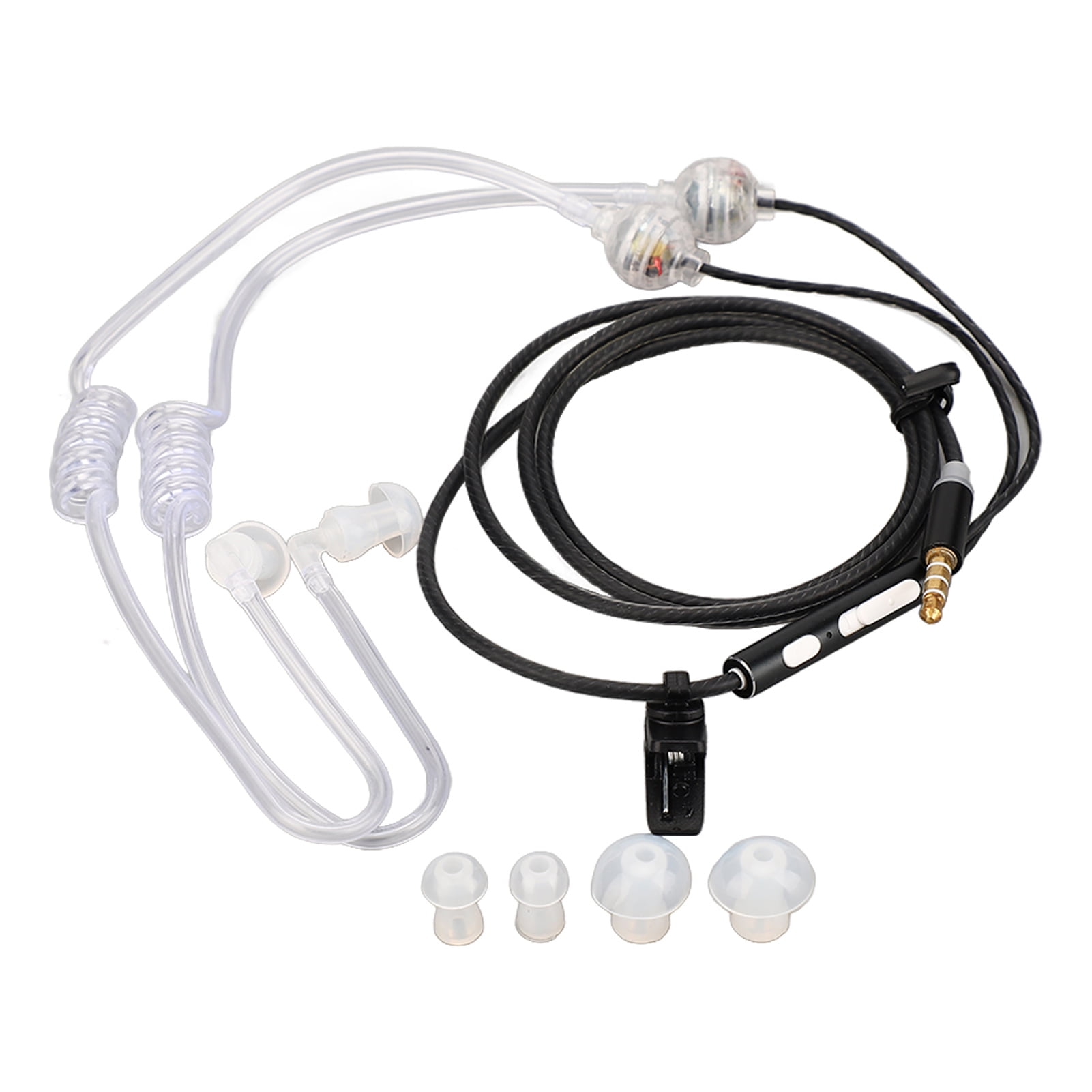Air Tube Earbuds,Air Tube Earbuds Ergonomic Radiation Free Headphone Binaural Air Tube Earbuds Breakthrough Technology