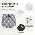 thumbnail image 4 of Vsdgher Snowflake Christmas gnome Athletic Shorts for Women, Women's Running Double Layer Shorts, High Waisted Yoga Shorts, Workout Athletic Shorts-X-Large, 4 of 7