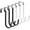 6 Pack- Black White, variant on Over the Door Hooks, 6 Pack Door Hangers Hooks with Rubber Prevent Scratches Heavy Duty Organizer Hooks for Living Room, Bathroom, Bedroom, Kitchen Hanging Clothes, Towels, Hats, Coats, Bags