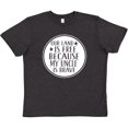 thumbnail image 3 of Inktastic Military Uncle Land is Free Nephew Youth T-Shirt, 3 of 5