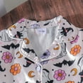 thumbnail image 4 of Weebloom Halloween Girl Pajamas Boys Long Sleeve Cartoon Prints Tops T Shirt Pants Outfits Comfortable Sleepwear,12-18 Months, 4 of 6