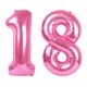 thumbnail image 1 of Globo gigante rosa número 18 40 pulgadas para fiesta de cumpleaños, 1 of 1