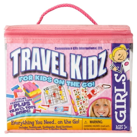 Travel Kidz for Kids on the Go! Girls Ages 3+ Travel Set