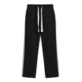 thumbnail image 6 of Dagugfen Athletic Pants for Men Loose Fitted Drawstring Elastic Waist Summer Outdoor Basketball Workout Full Length Pants for Men, 6 of 6