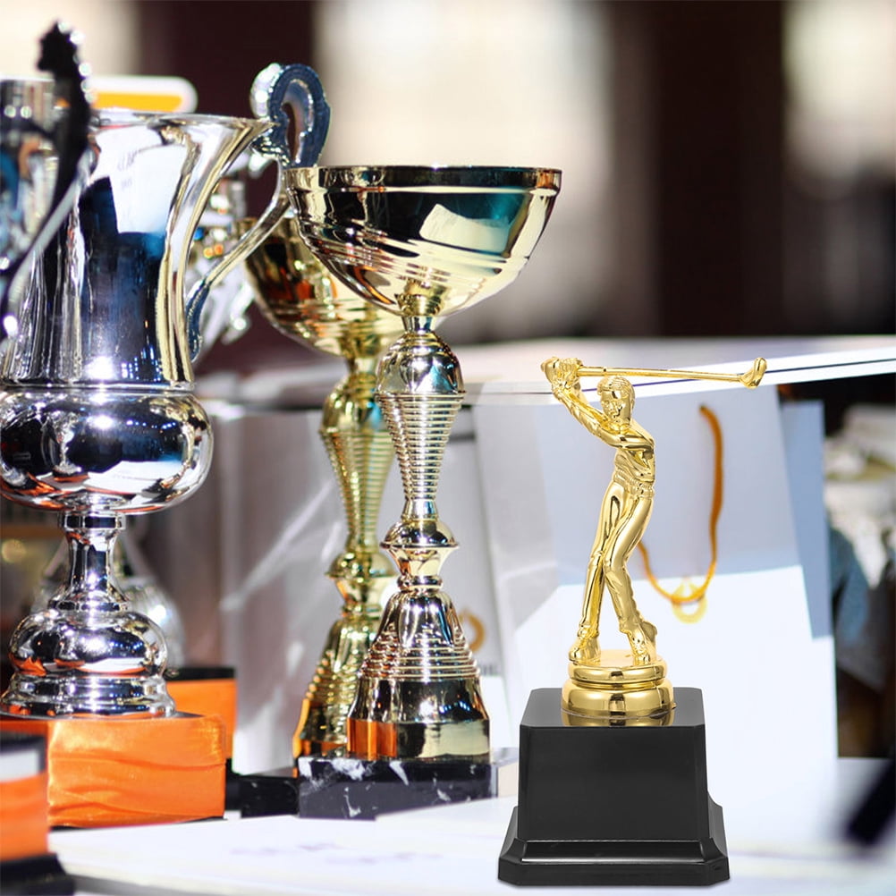 WRISTBIQUE 2-Pack Plastic Golf Trophy Cups - Awards, Party Prizes, and Celebration Decorations