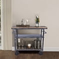 thumbnail image 2 of Reign Industrial Kitchen Cart in Industrial Grey and Pine Wood, 2 of 5