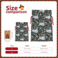 thumbnail image 3 of Fuzoiu Cute Sloth Print Christmas Gift Bag,Burlap Gift Bag with Drawstring Closure & Hang Tag,Perfect for Holidays, Birthdays, and Special Occasions-Small, 3 of 7