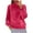 Red, variant on YUGYXL Women's Fall Long Sleeve Sweater Turtleneck Cozy Knit Sweater with Pearls Casual Loose Pullover Jumper Tops Gray L