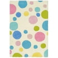thumbnail image 2 of SAFAVIEH Soho Dots Polka Dots Wool Area Rug, Ivory/Multi, 8' x 8' Round, 2 of 10