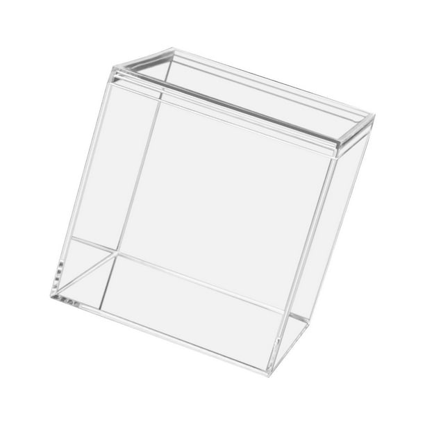 Cateissary Acrylic Storage Box Container Candy Boxes Stackable Snack for Home 10cmx10cmx10cm Almacenamiento y organización del hogar Claro 8.5x8.5x8.5 cm