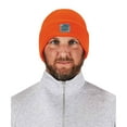 thumbnail image 2 of 6806 Orange 6806 Cuffed Rib Knit Beanie Hat, 2 of 4