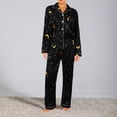 thumbnail image 2 of BOOMNY Women's Pajama Sets 2 Peice Pjs Set for Women Graphic Long Sleeve Buttons Sleepwear Tops Pants Homewear Loungewear Sets, 2 of 4