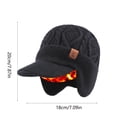 thumbnail image 5 of Gorro invierno protección orejas unisex talla única forro grueso cálido antiviento frío visera orejeras exterior., 5 of 5