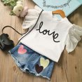 thumbnail image 2 of Paguaki Toddler Girl Clothes Baby Summer Outfits Sleeveless Halter Top Ruffle Short Set Cute Clothes Girls 1T 2T 3T 4T 5T 6T 7T, 2 of 7