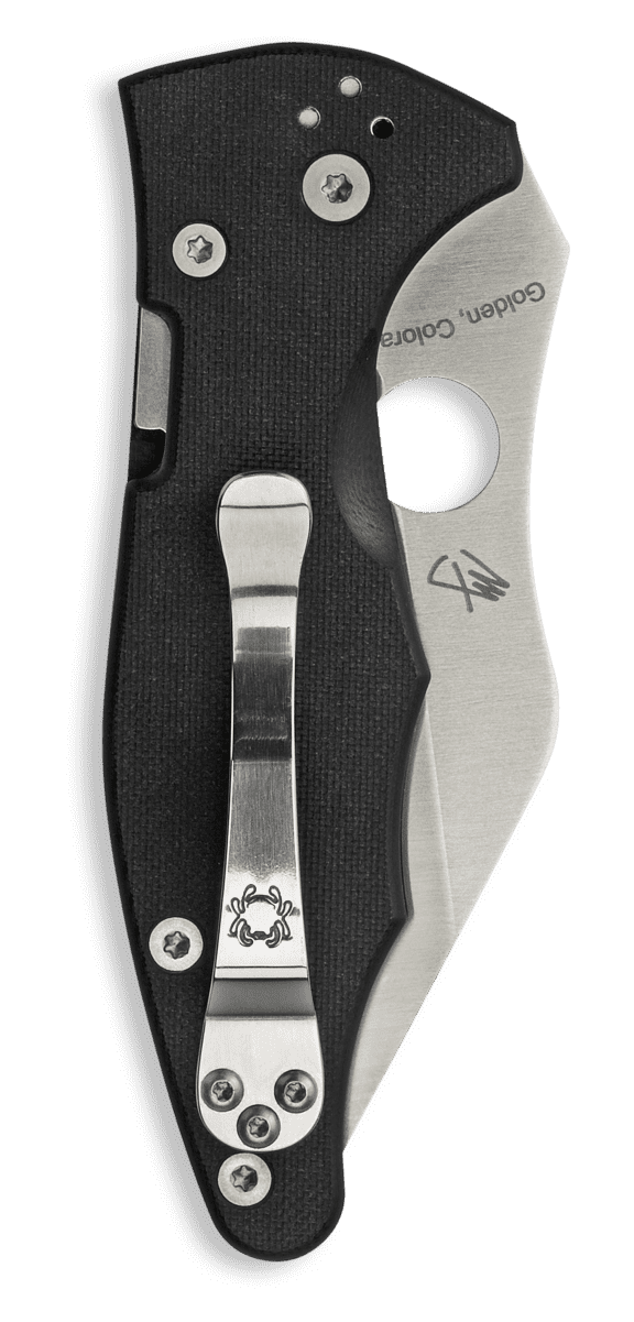 Spyderco Yojimbo 2 G-10 Plain Edge 3.125" Folding Pocket Knife, Made in Golden Colorado - C85GP2