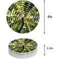 thumbnail image 1 of FMSHPON Green Plant Leaves Set of 8 Round Coaster for Drinks, Absorbent Ceramic Stone Coasters Cup Mat with Cork Base for Home Kitchen Room Coffee Table Bar Decor, 1 of 6