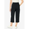 thumbnail image 4 of Woman Within Plus Size Petite Knit Cargo Capri, 4 of 5