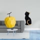 thumbnail image 2 of Escultura De Fruta De Gato De Porcelana, Figura Decorativa De Resina, Adorno De Mesa Coleccionable, Estatua Geométrica De Animal Para Festival, Oficina, Entrada, Estantería, Sala De Estar Y, 2 of 8