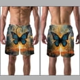 thumbnail image 3 of luoweisi Men's Beach Shorts Quick Dry Swim Trunks with Mesh Lining Butterfly XL, 3 of 5