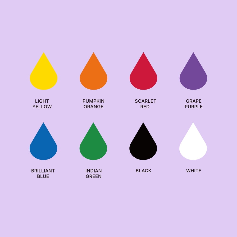 LIGHTWISH Premium Acrylic Pouring Paint, Set of 8 Classic Colors, 4oz./118ml Bottles, Pre-Mixed High Flow Liquid Acrylic Paint for Pouring on Paper, Canvas, Wood, Tiles, Stones, DIY Craft Supplies
