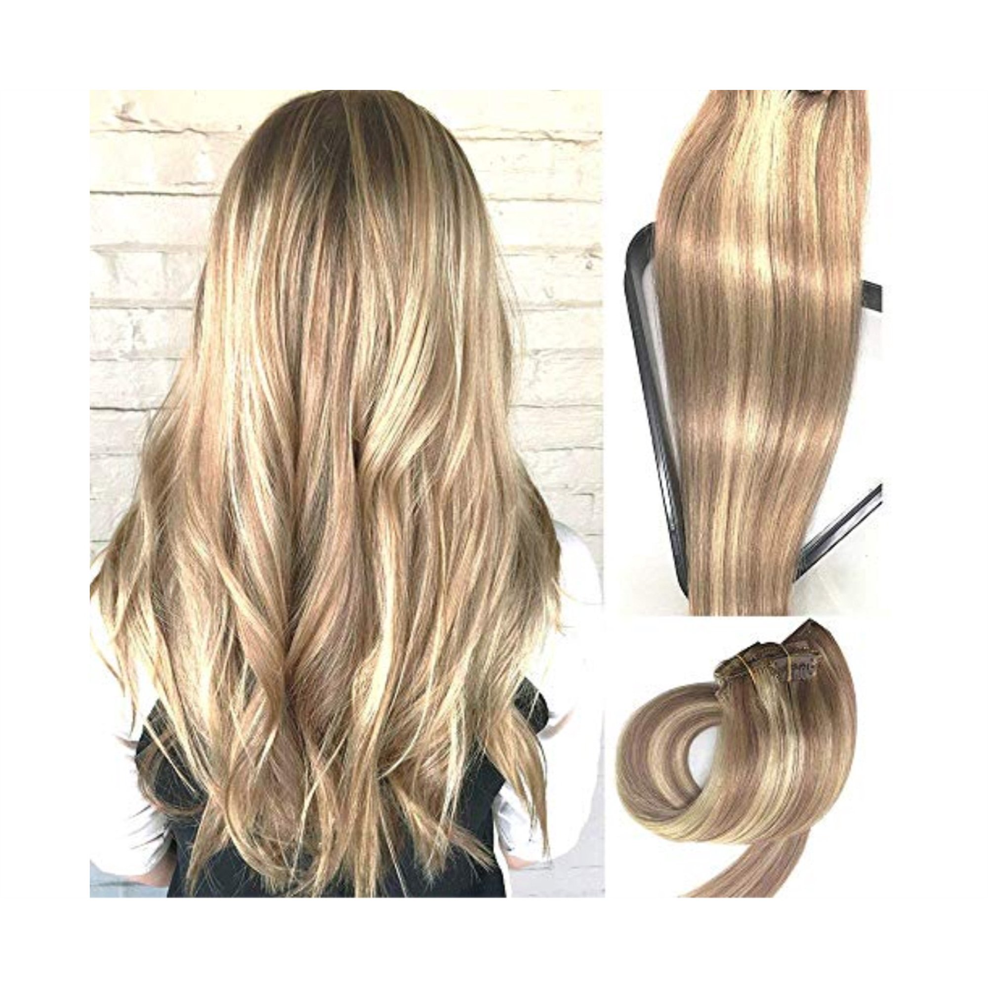 Myfashionhair Clip In Hair Extensions Real Human Hair Extensions