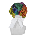 thumbnail image 4 of GORRO MEDICO UNISEX UNITALLA LLAMA PIJAMA CLAVEL TIE-DYE LISTON BLANCO, 4 of 4