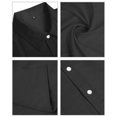 thumbnail image 4 of Men's Clearance Button Down Shirt Short Sleeve Casual Shirts Mens Cotton Solid Pocket Buckle Lapel Shirt Summer Beach Shirts, 4 of 4