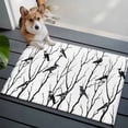 thumbnail image 3 of Black Branches Birds Entryway Rug 2'x3'&nbsp; Non Slip Front Door Mats, Modern Abstract Forest Silhouettes Entrance Rugs Indoor Outdoor Carpet, Washable Floor Mats Small Area Rug for Bedroom Kitchen, 3 of 8