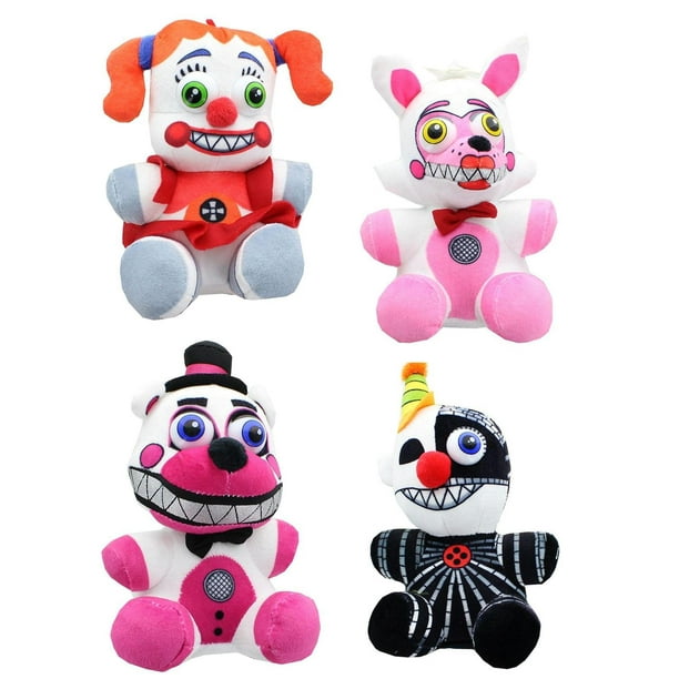 Five Nights At Freddy S Sister Location 6 5 Plush Set Of 4 Walmart Com Walmart Com