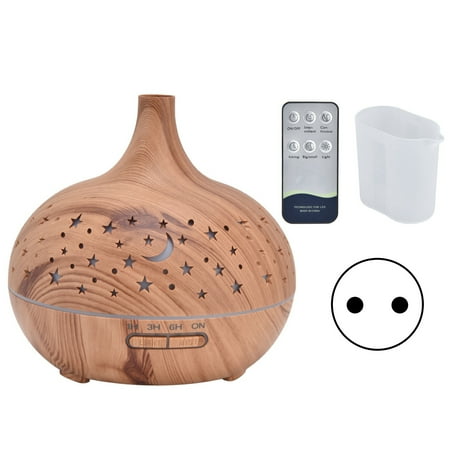 

Desk Humidifier 400ml LED Night Light 35db Silent Auto Off Remote Control Aromatherapy Diffuser for Bedroom OfficeEU Plug