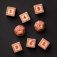 thumbnail image 2 of The One Ring: Engraved White Dice Set, 8 Pieces, 2 of 5