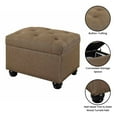 thumbnail image 2 of Convenience Concepts Designs4Comfort 5th Avenue Storage Ottoman, Sandstone Fabric, 2 of 10