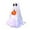 A, variant on Halloween Decorations-1 Pack Light-Up Sherpa Ghosts with Pumpkin Halloween Decor Indoor Cute Ghost Tabletop Decor for Party Home Kitchen and Fireplace