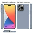 thumbnail image 2 of iPhone 14 Pro Max Case, Takfox iPhone 14 Pro Max Basic Case [Frosted] Shockproof Case Liquid Silicone Gel Rubber Soft TPU Anti-slip Bumper Thin Matte Slim Phone Case Covers 6.7 inch, Grey, 2 of 8