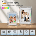 thumbnail image 7 of 7 Inch IPS Digital Picture Photo Frame with Music-Sync LED Ambient Light Auto-Rotation 4GB Video/Photo Playback US Plug, 7 of 7
