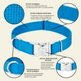 thumbnail image 4 of Country Brook Petz® Premium Nylon Dog Collar with Metal Buckle for Small Medium Large Breeds (Large, 1 Inch, Ice Blue), 4 of 4