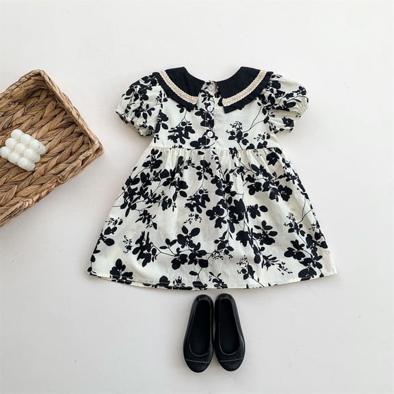 Vedolay Princess Dress Princess Girl Flower Dress Tulle Wedding Party Pageant Gown,Black 2-3 Years