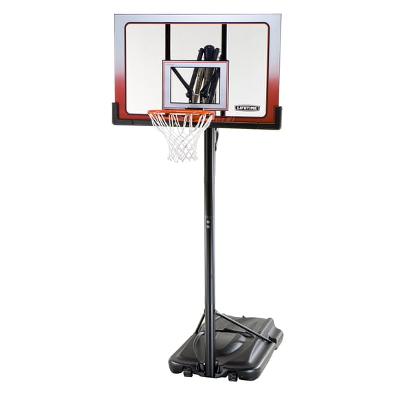 Lifetime 52-Inch Shatterproof Portable Basketball Hoop with Action Grip & Slam-It Rim - Model 1558-Outdoor Play