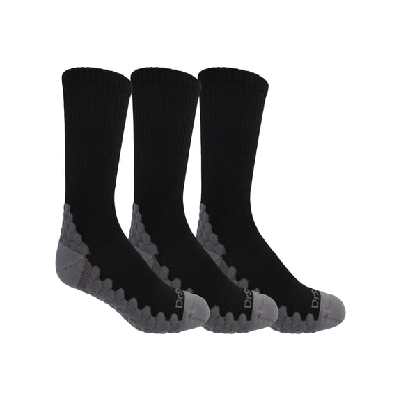 Dr. Scholl's Men's Crew Socks Float on Air, 3-Pack with Moisture Guard and Odor Control