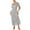 Gray, variant on Women's Two-Piece Evening Gown Dress Set with Short Sleeve Crew Neck Tea-Length Slim Fit for Wedding Party Cocktail Formal Prom Night Out Summer Spring Casual Wear Dresses