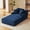 Blue, variant on Tmsan Grey Chaise Lounge Chair Indoor,78.7"Oversized Boneless Chairs Sofa Bed,Corduroy,for Living Room,Bedroom,with 3 Pillows,No Assembly Required